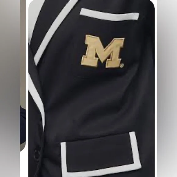 The Wild Collective x Anthropologie NCAA NWT Blazer University of Michigan XS - Picture 2 of 5